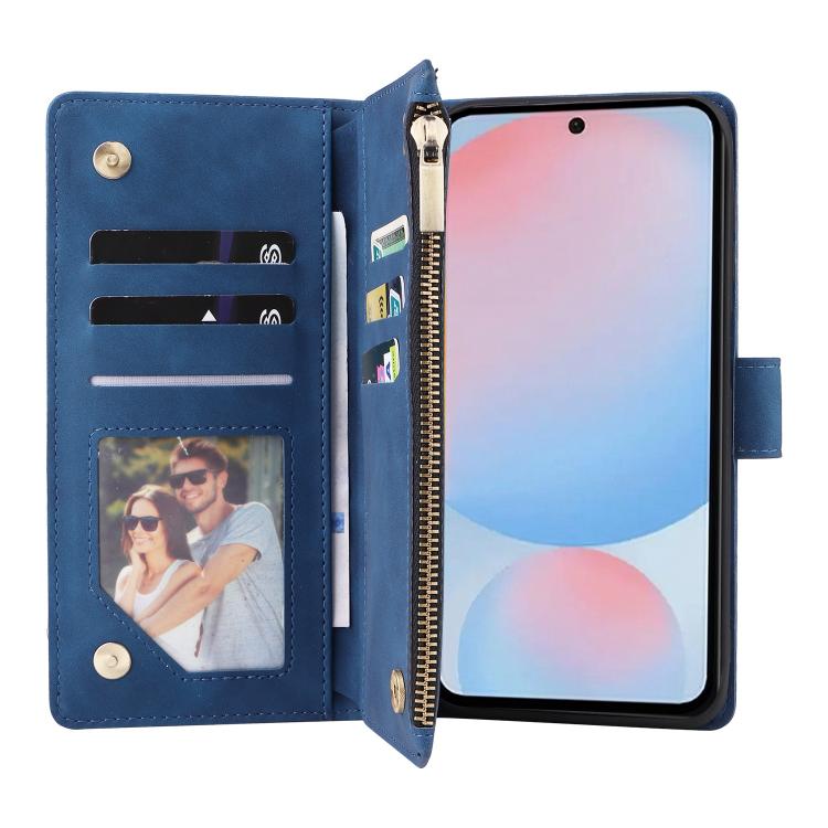 For Galaxy A56 5G Multifunctional Frosted Zipper Wallet Leather Phone Case