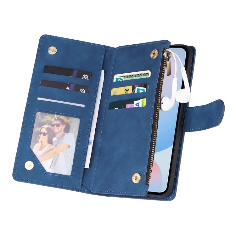 For Galaxy A56 5G Multifunctional Frosted Zipper Wallet Leather Phone Case
