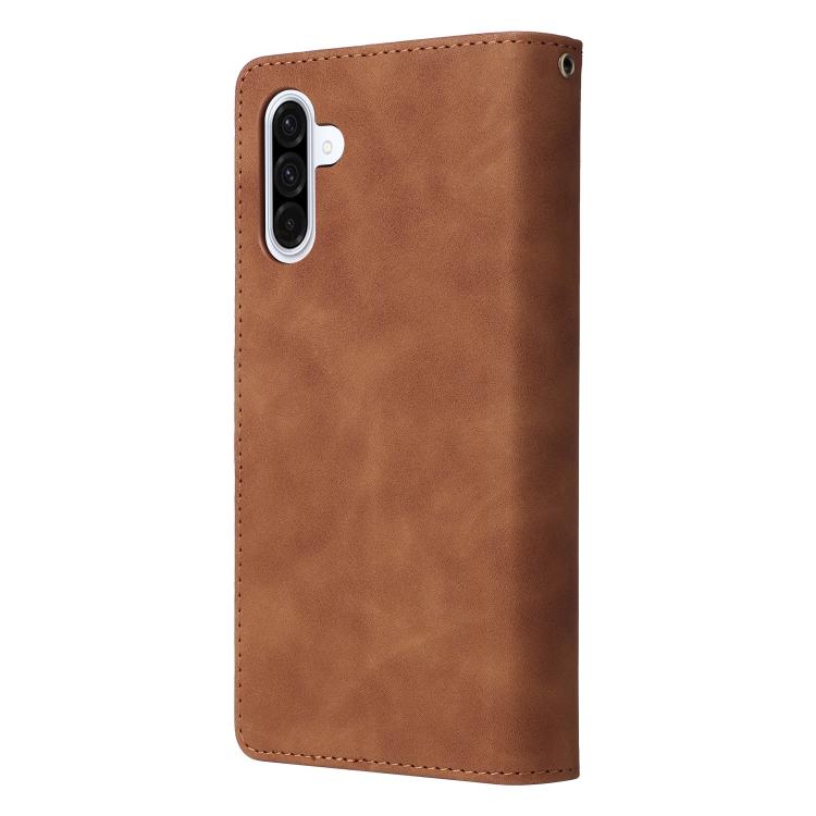 For Galaxy A56 5G Multifunctional Frosted Zipper Wallet Leather Phone Case