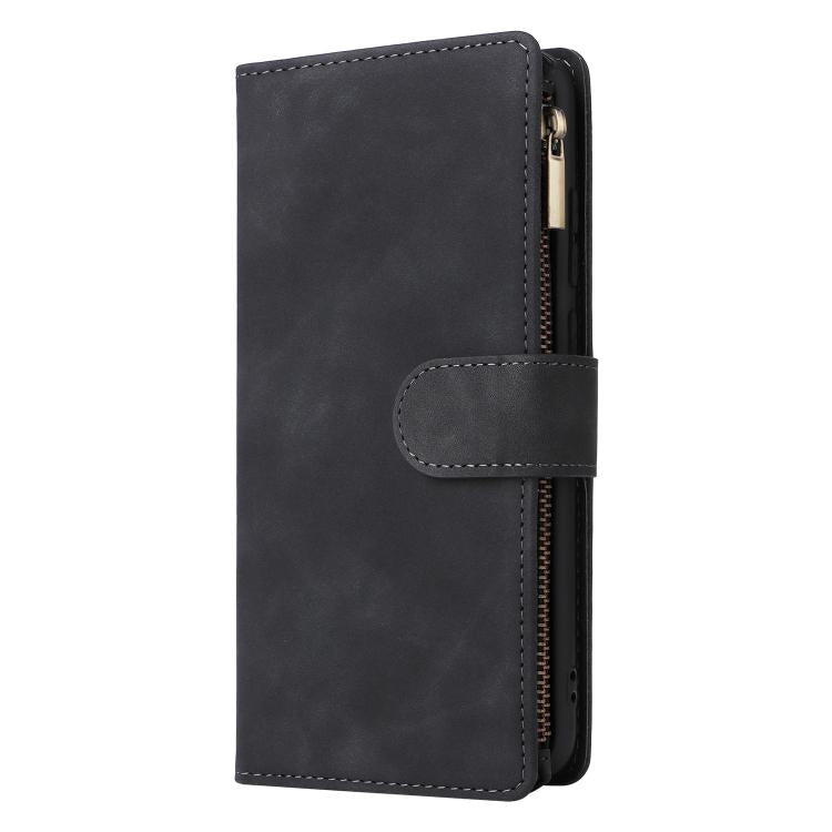 For Galaxy A07 4G / 5G Multifunctional Frosted Zipper Wallet Leather Phone Case