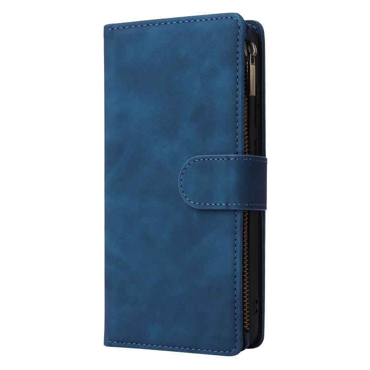 For Galaxy A07 4G / 5G Multifunctional Frosted Zipper Wallet Leather Phone Case