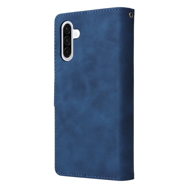 For Galaxy A17 5G Multifunctional Frosted Zipper Wallet Leather Phone Case