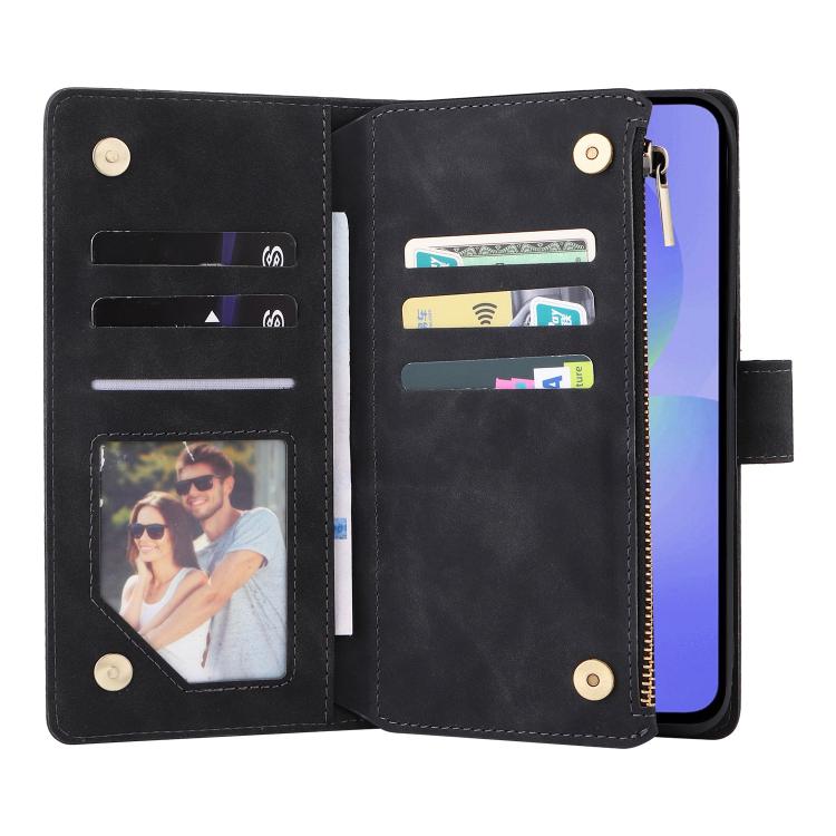 For Galaxy A37 5G Multifunctional Frosted Zipper Wallet Leather Phone Case