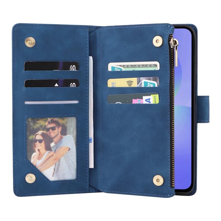 For Galaxy A37 5G Multifunctional Frosted Zipper Wallet Leather Phone Case
