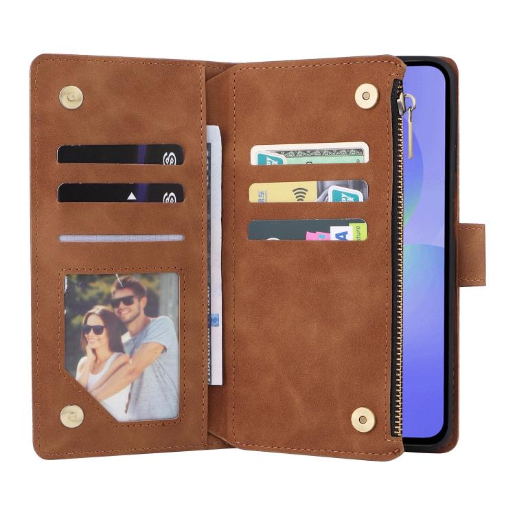 For Galaxy A37 5G Multifunctional Frosted Zipper Wallet Leather Phone Case