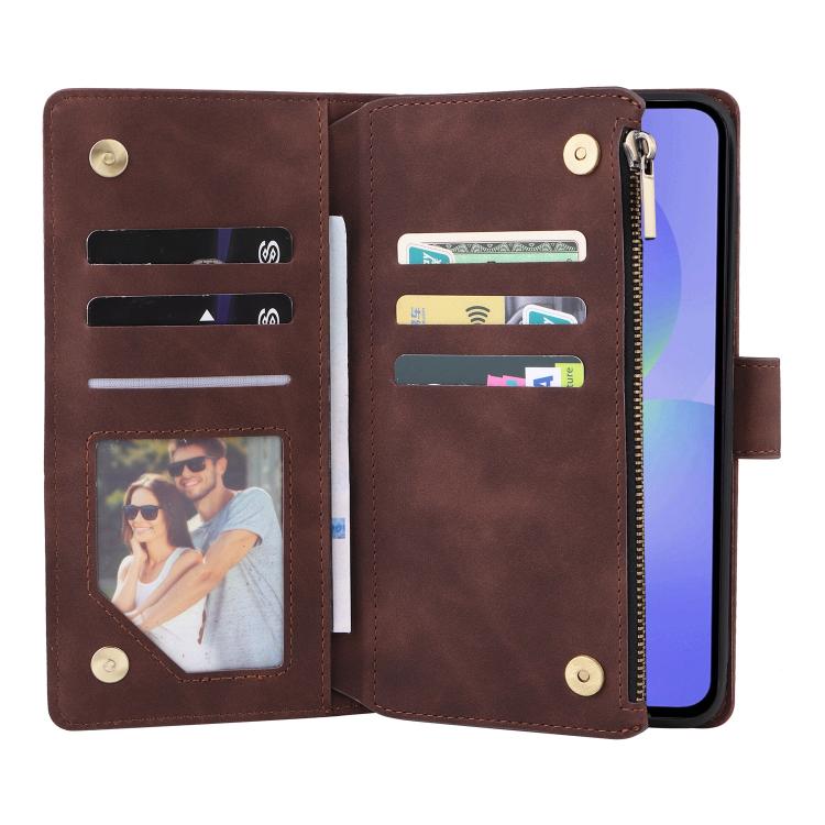 For Galaxy A37 5G Multifunctional Frosted Zipper Wallet Leather Phone Case