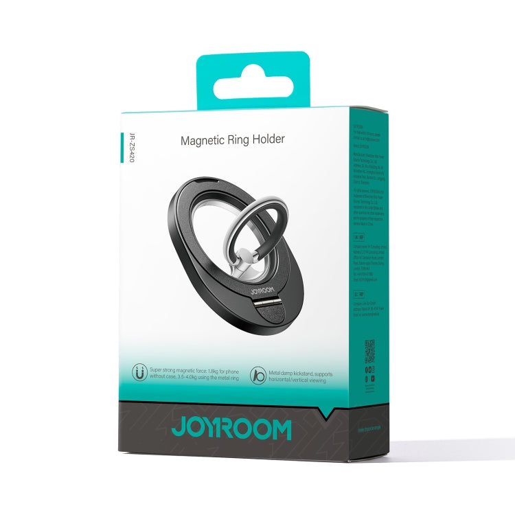 JOYROOM JR-ZS420 Rotatable Foldable Magnetic Mobile Phone Ring Holder - Black