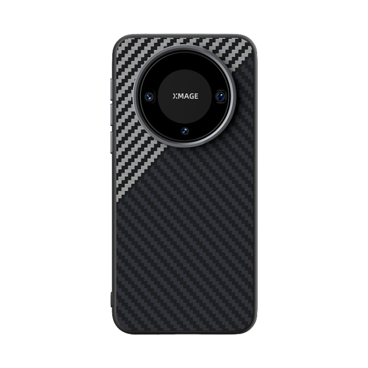 For Huawei Mate 60 ABEEL C Carbon Fiber Series 6D Micro Relief MagSafe Phone Case