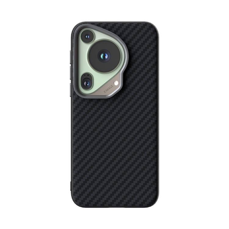 For Huawei Pura 70 Ultra ABEEL C Carbon Fiber Series 6D Micro Relief MagSafe Phone Case