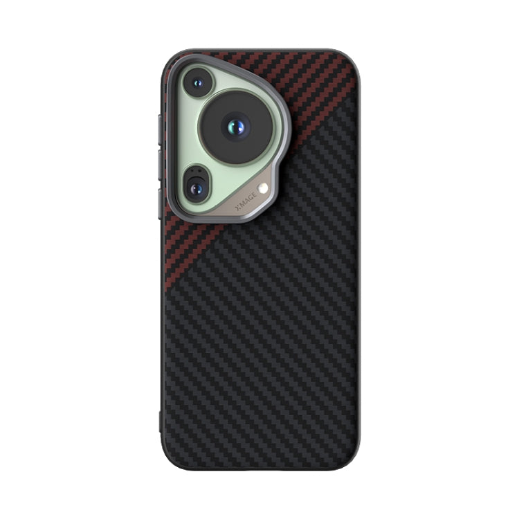 For Huawei Pura 70 Ultra ABEEL C Carbon Fiber Series 6D Micro Relief MagSafe Phone Case