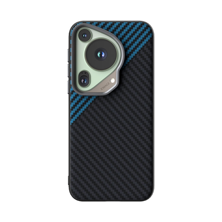 For Huawei Pura 70 Ultra ABEEL C Carbon Fiber Series 6D Micro Relief MagSafe Phone Case