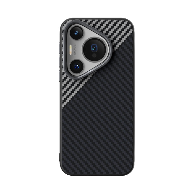 For Huawei Pura 70 Pro / 70 Pro+ ABEEL C Carbon Fiber Series 6D Micro Relief MagSafe Phone Case