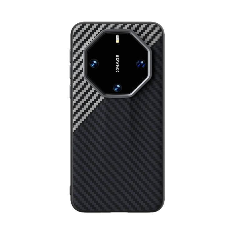 For Huawei Mate 60 RS Ultimate ABEEL C Carbon Fiber Series 6D Micro Relief Phone Case