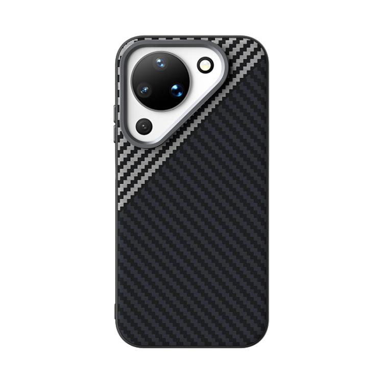 For Huawei Pura 90 5G ABEEL C Carbon Fiber Series 6D Micro Relief Phone Case