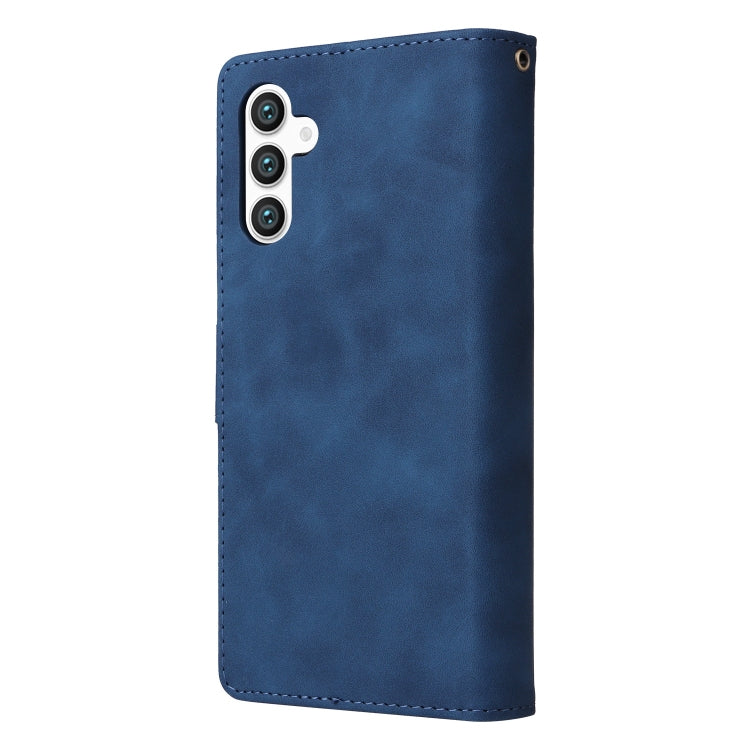 For Galaxy S25 5G Multifunctional Frosted Zipper Wallet Leather Phone Case