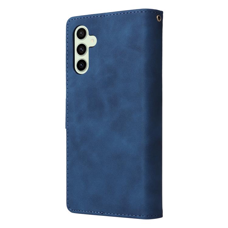 For Galaxy S24 FE 5G Multifunctional Frosted Zipper Wallet Leather Phone Case