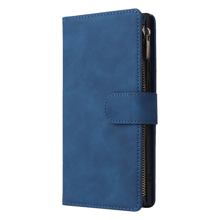 For Galaxy S26 Ultra 5G Multifunctional Frosted Zipper Wallet Leather Phone Case