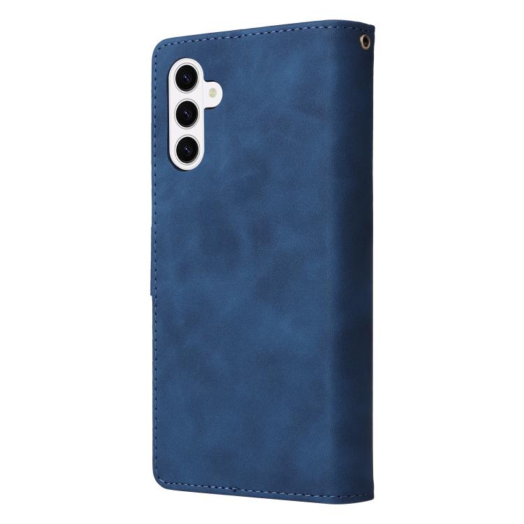 For Galaxy S26 5G Multifunctional Frosted Zipper Wallet Leather Phone Case