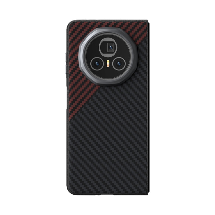 For Honor Magic V3 ABEEL C Carbon Fiber Series 6D Micro Relief MagSafe Phone Case