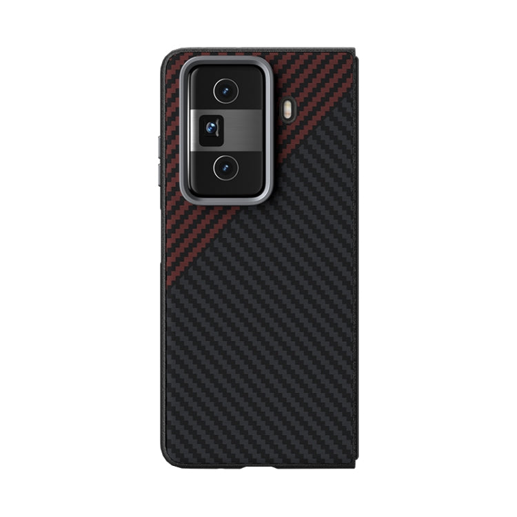 For Honor Magic Vs3 ABEEL C Carbon Fiber Series 6D Micro Relief MagSafe Phone Case