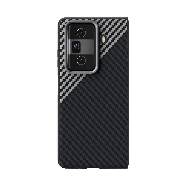 For Honor Magic Vs3 ABEEL C Carbon Fiber Series 6D Micro Relief MagSafe Phone Case