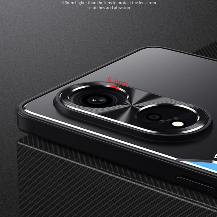 For OPPO A1 Pro / Reno8 T 5G Blade Series TPU + Titanium Alloy Phone Case