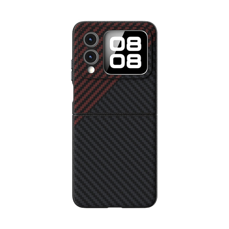 For Huawei nova Flip ABEEL C Carbon Fiber Series 6D Micro Relief MagSafe Phone Case