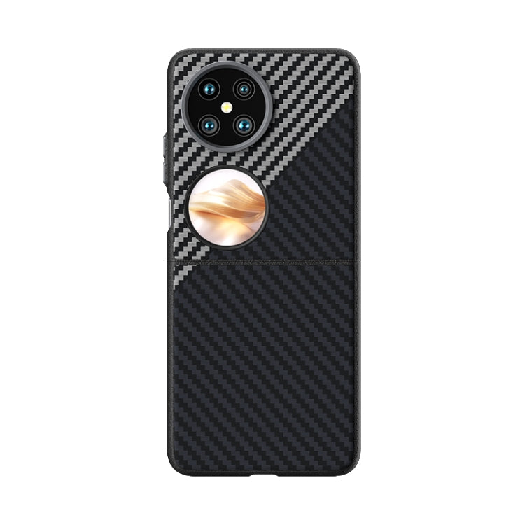 For Huawei Pocket 2 ABEEL C Carbon Fiber Series 6D Micro Relief MagSafe Phone Case
