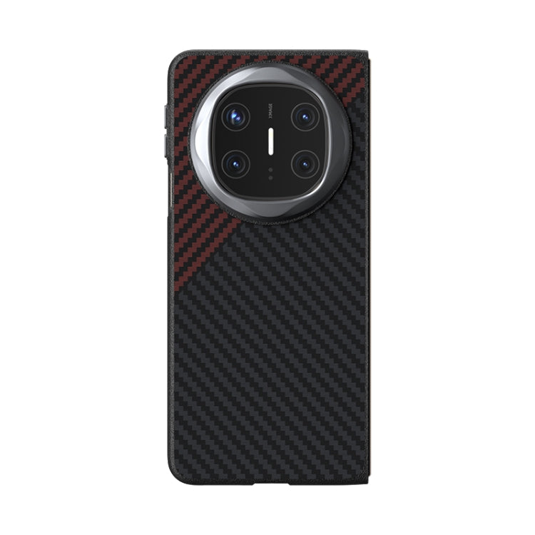 For Huawei Mate X6 ABEEL C Carbon Fiber Series 6D Micro Relief MagSafe Phone Case