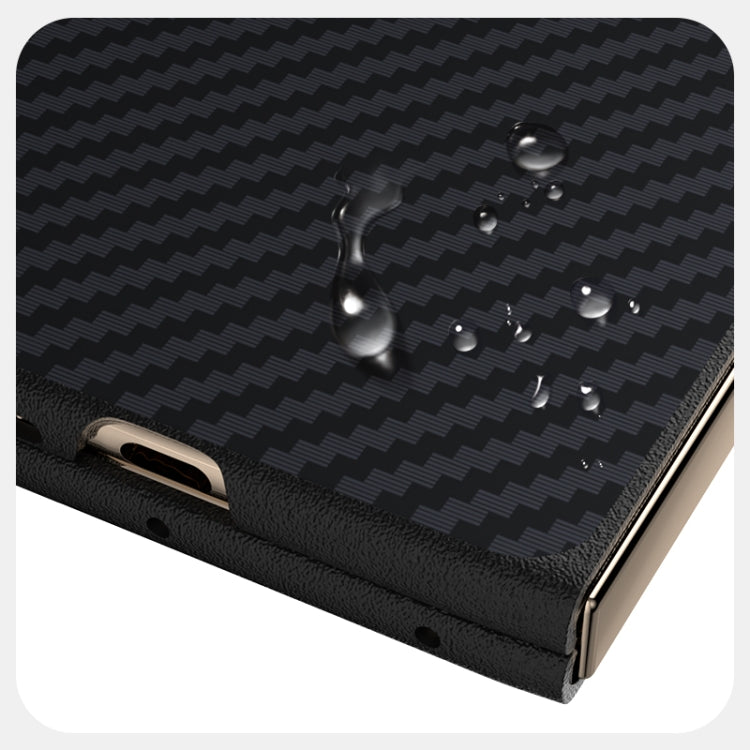 For Huawei Mate X6 ABEEL C Carbon Fiber Series 6D Micro Relief MagSafe Phone Case