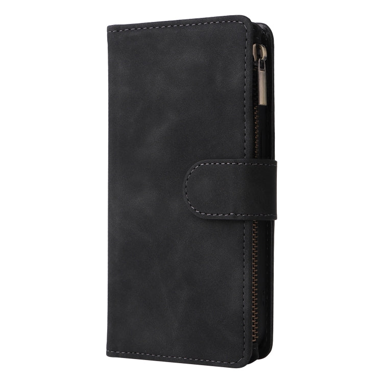 For Xiaomi 14T Multifunctional Frosted Zipper Wallet Leather Phone Case