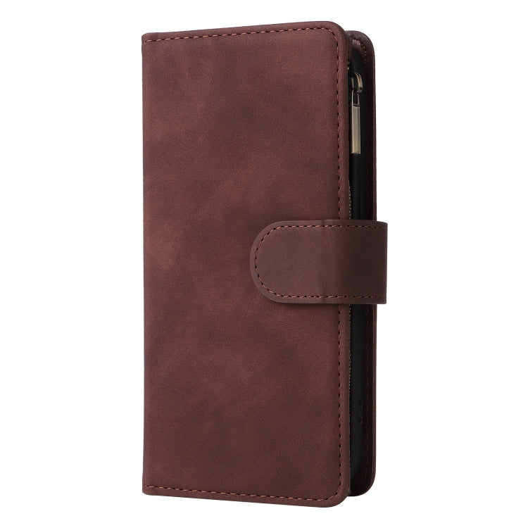For Xiaomi 14T Multifunctional Frosted Zipper Wallet Leather Phone Case