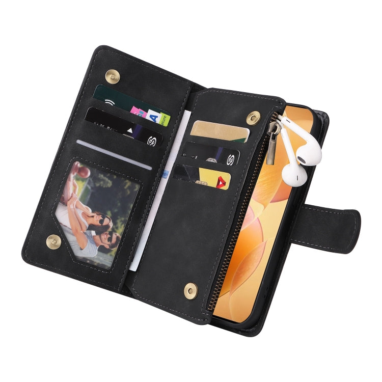 For Xiaomi 14T Pro Multifunctional Frosted Zipper Wallet Leather Phone Case