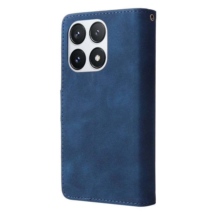 For Xiaomi 14T Pro Multifunctional Frosted Zipper Wallet Leather Phone Case