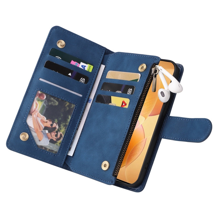 For Xiaomi 14T Pro Multifunctional Frosted Zipper Wallet Leather Phone Case