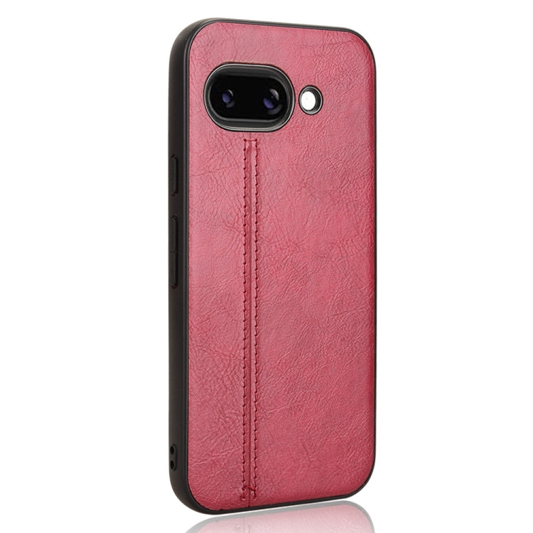 For Google Pixel 9a Cow Pattern Sewing Card Bag Phone Case