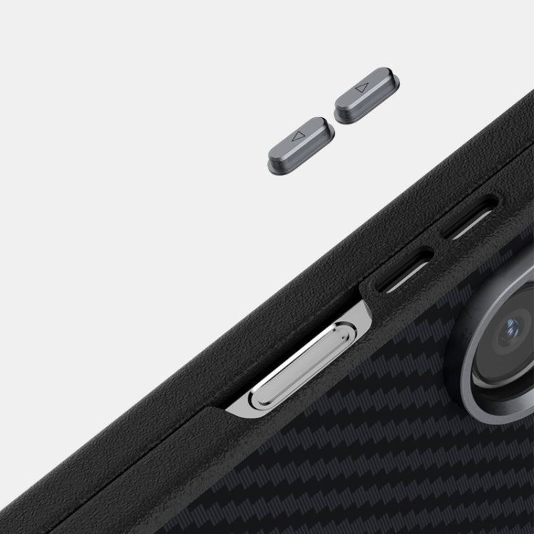 For Samsung Galaxy Z Fold6 5G ABEEL C Carbon Fiber Series 6D Micro Relief MagSafe Phone Case