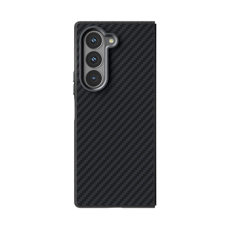 For Samsung Galaxy Z Fold5 5G ABEEL C Carbon Fiber Series 6D Micro Relief MagSafe Phone Case