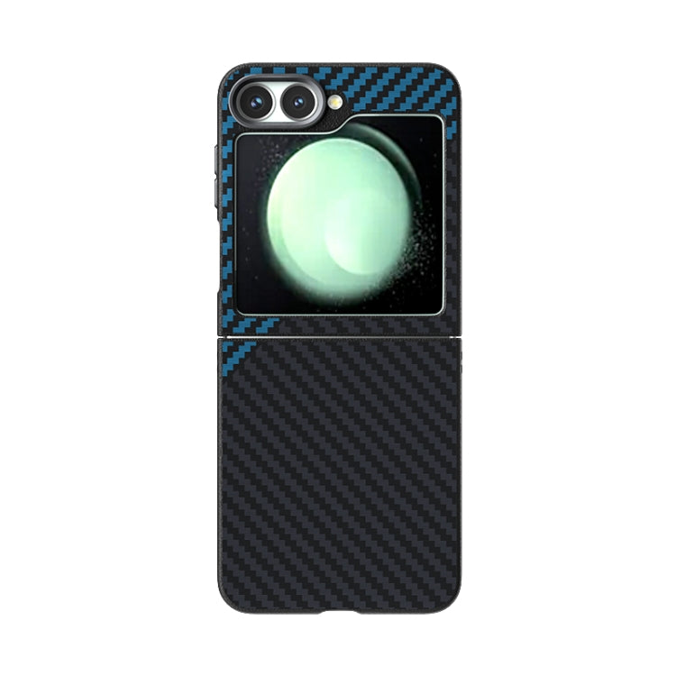 For Samsung Galaxy Z Flip5 5G ABEEL C Carbon Fiber Series 6D Micro Relief MagSafe Phone Case