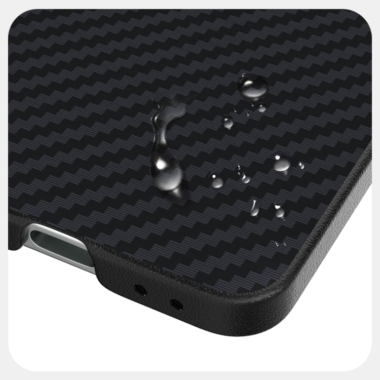 For Samsung Galaxy Z Flip5 5G ABEEL C Carbon Fiber Series 6D Micro Relief MagSafe Phone Case