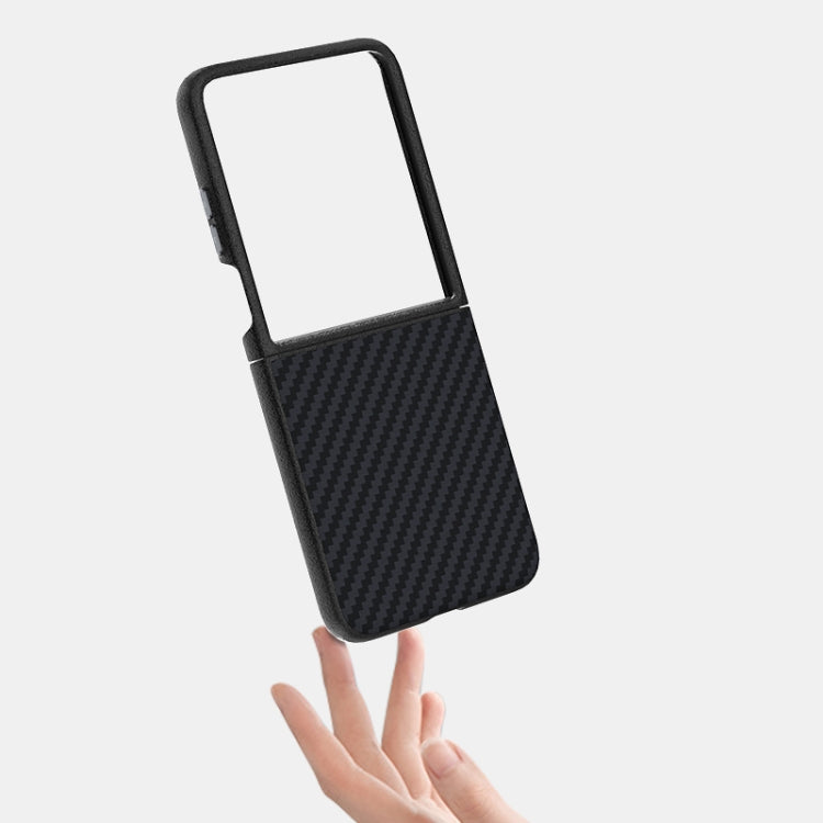 For Xiaomi Mix Flip ABEEL C Carbon Fiber Series 6D Micro Relief MagSafe Phone Case