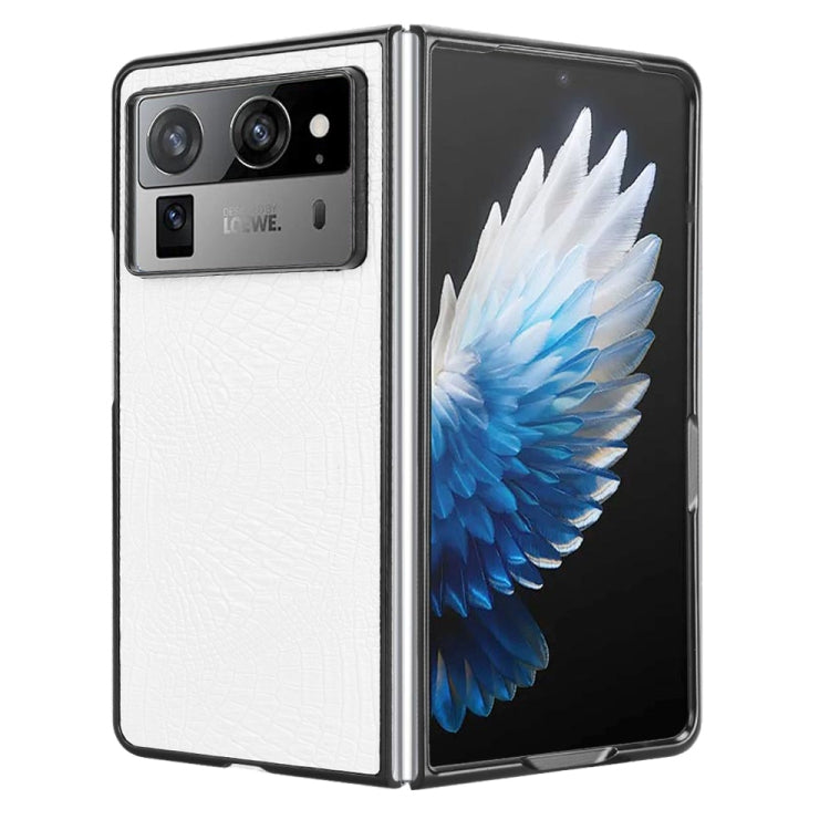 For Tecno Phantom V Fold2 Crocodile Texture Back Cover Phone Case