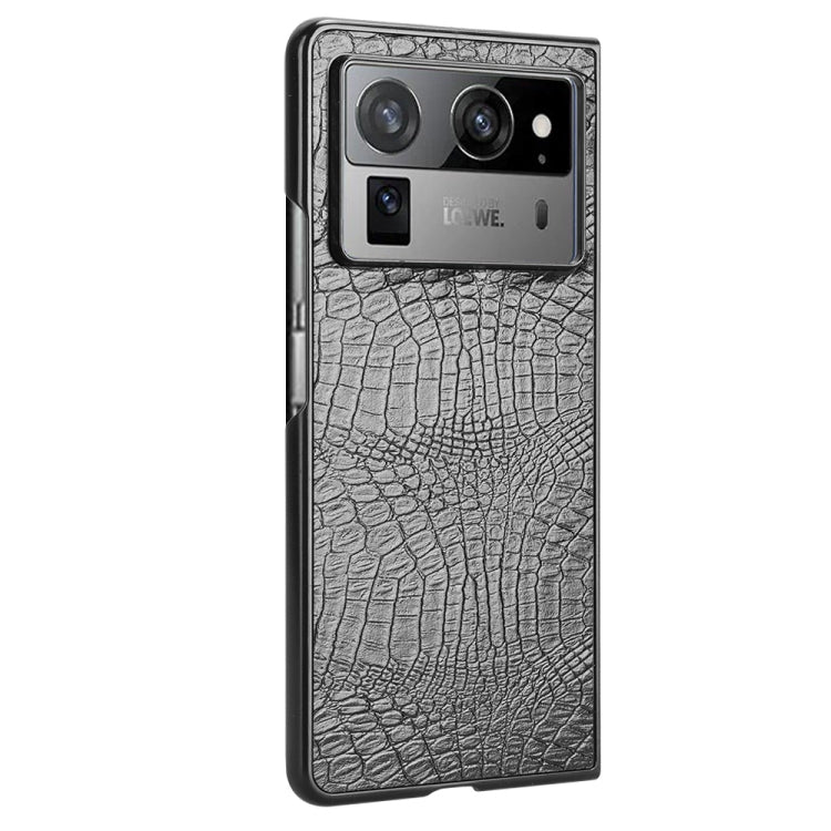 For Tecno Phantom V Fold2 Crocodile Texture Back Cover Phone Case
