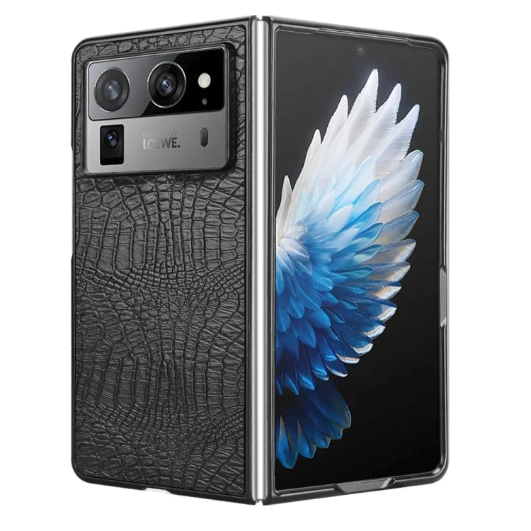 For Tecno Phantom V Fold2 Crocodile Texture Back Cover Phone Case