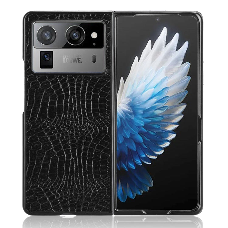 For Tecno Phantom V Fold2 Crocodile Texture Back Cover Phone Case