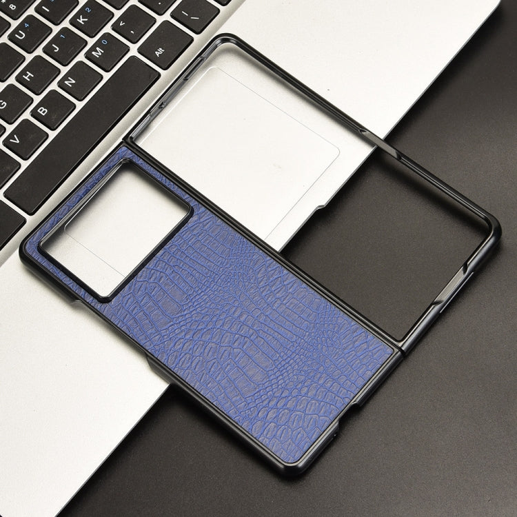 For Tecno Phantom V Fold2 Crocodile Texture Back Cover Phone Case