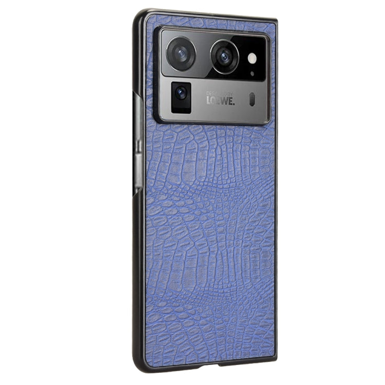 For Tecno Phantom V Fold2 Crocodile Texture Back Cover Phone Case