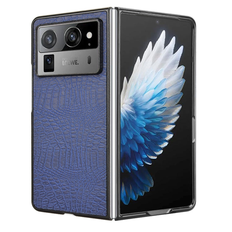 For Tecno Phantom V Fold2 Crocodile Texture Back Cover Phone Case