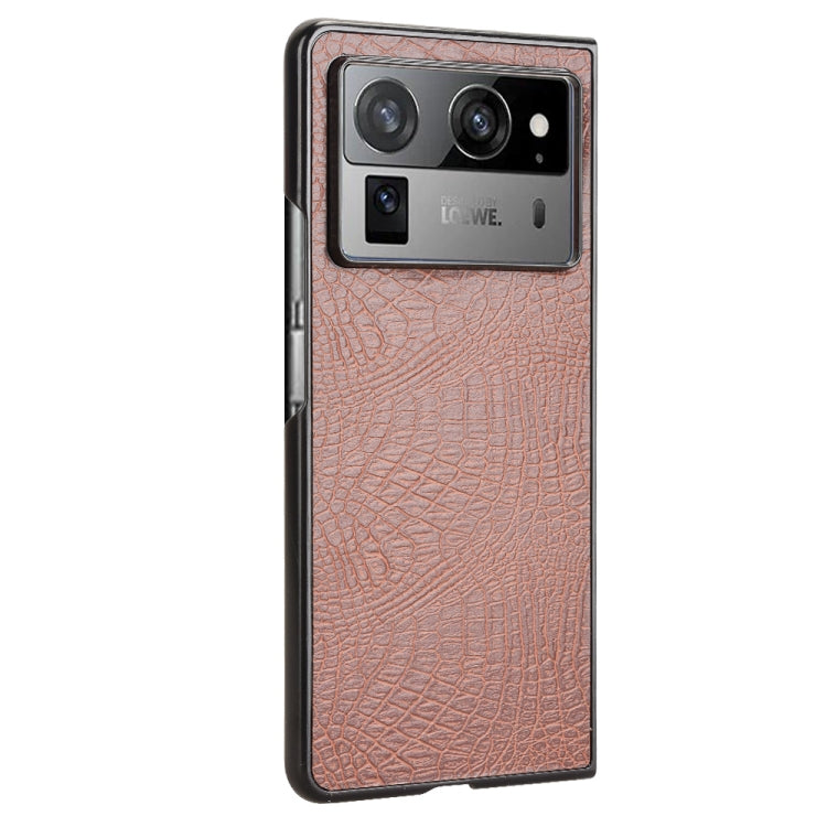 For Tecno Phantom V Fold2 Crocodile Texture Back Cover Phone Case
