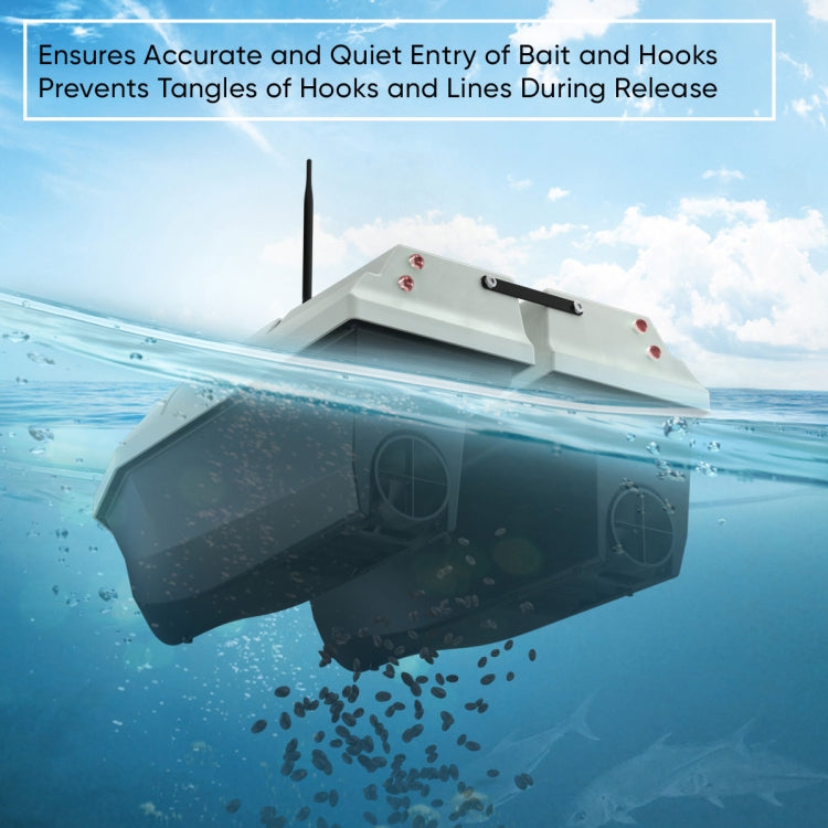 D50 High Speed Smart Remote Control Fishing Bait Boat Support Dragging Net, Plug:UK Plug